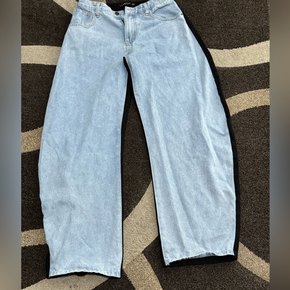 Lioness Light Blue High Rise Jeans